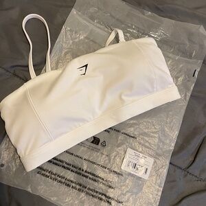 Gymshark strapless white bra